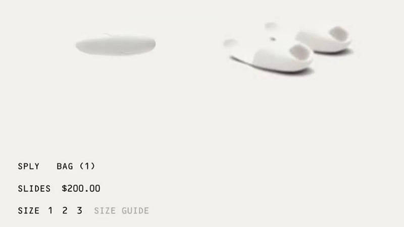 Yeezy Slides White first look