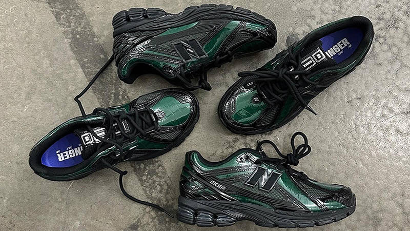 99GINGER x New Balance 1906R Black Croc Top
