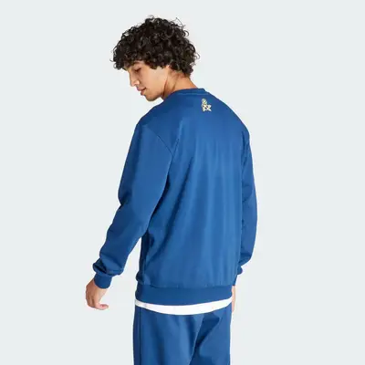 adidas Arsenal Cultural Story Crew Sweatshirt Mystery Blue Backside