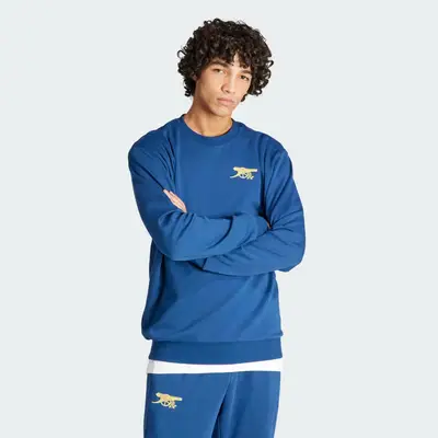 adidas Arsenal Cultural Story Crew Sweatshirt Mystery Blue Feature