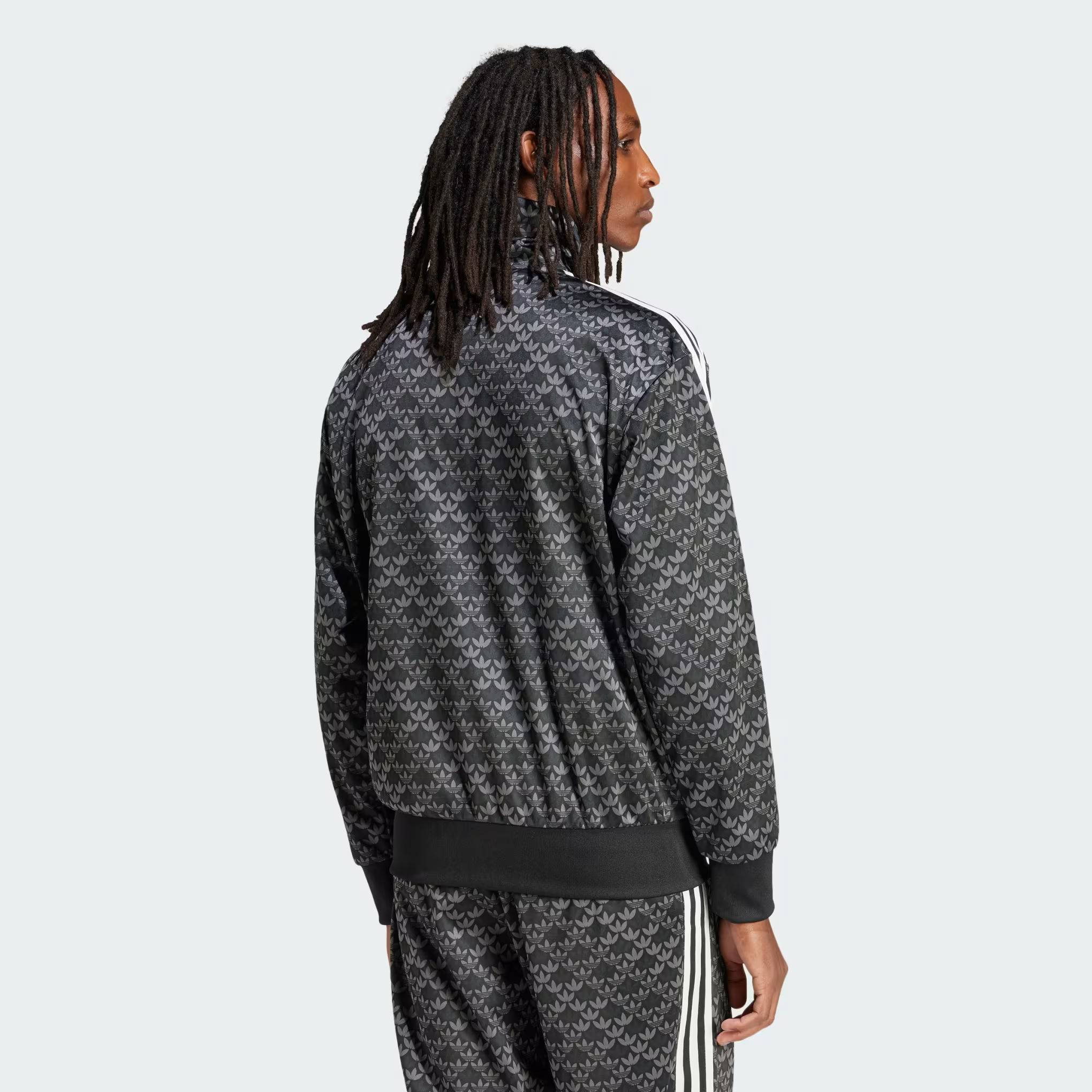 adidas Football Classic Mono Track Top Black Backside