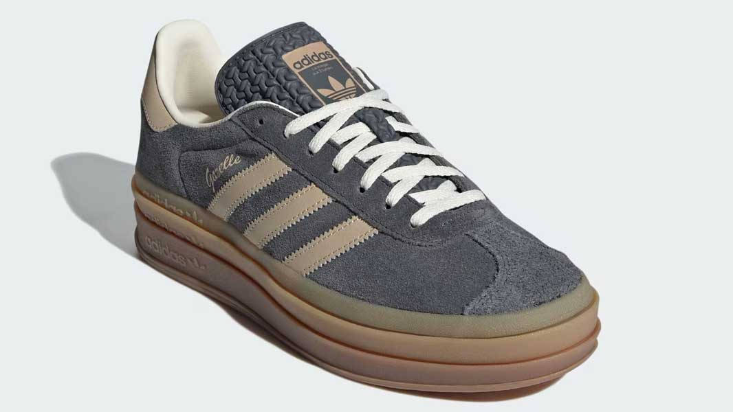adidas Gazelle Bold Grey Gum Front