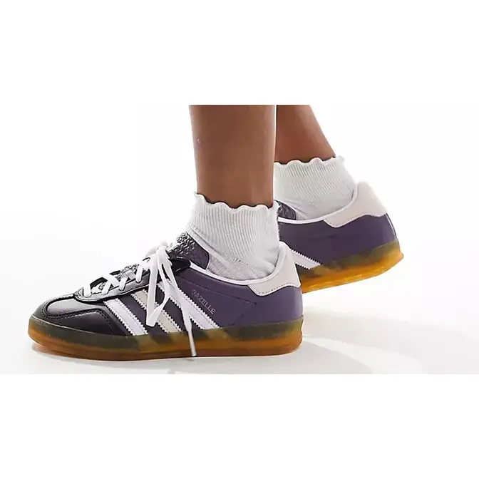 ★adidas★ Gazelle Indoor W Purple White IE2956 WMNS) adidas Gazelle Indoor 'Shadow Violet Wonder Quartz' IE2956