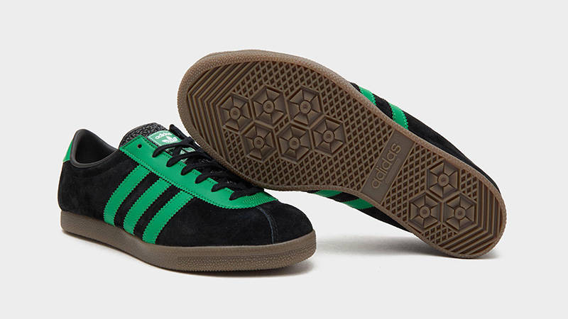 adidas London Black Green front