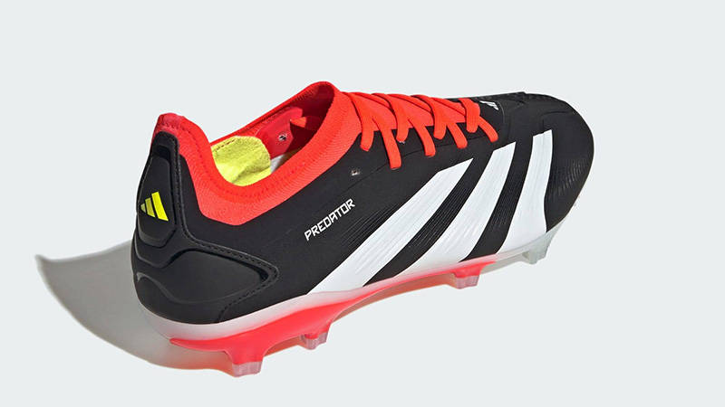 adidas Predator 24 Pro Firm Ground Boots Black Solar Red front