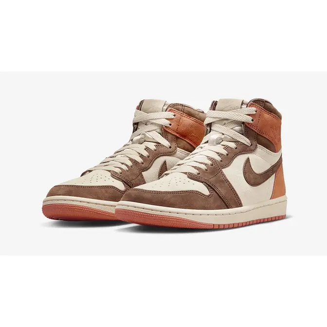 Want to see what a slept on girls air jordan 1 retro high og gs valentines day black pink for sale collab looks like OG Dusted Clay front