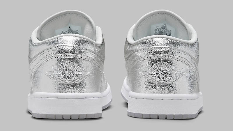 Air Jordan 1 Low Crinkled Silver Foil Back