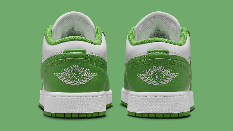 Air Jordan 1 Low GS Green Yellow Back