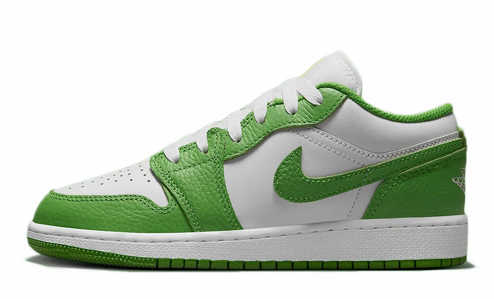 yellow and green jordan low