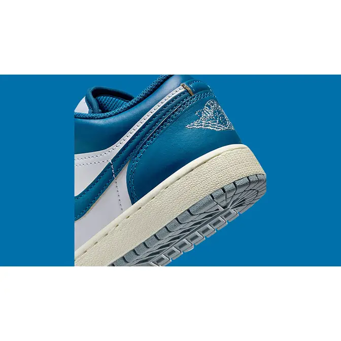 The Air Jordan 33 Sold Out Low Industrial Blue heel