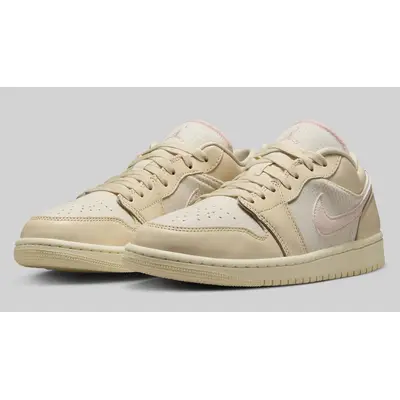 Air Jordan 1 Low Linen Beige Pink | Where To Buy | FQ1925-100 | The ...