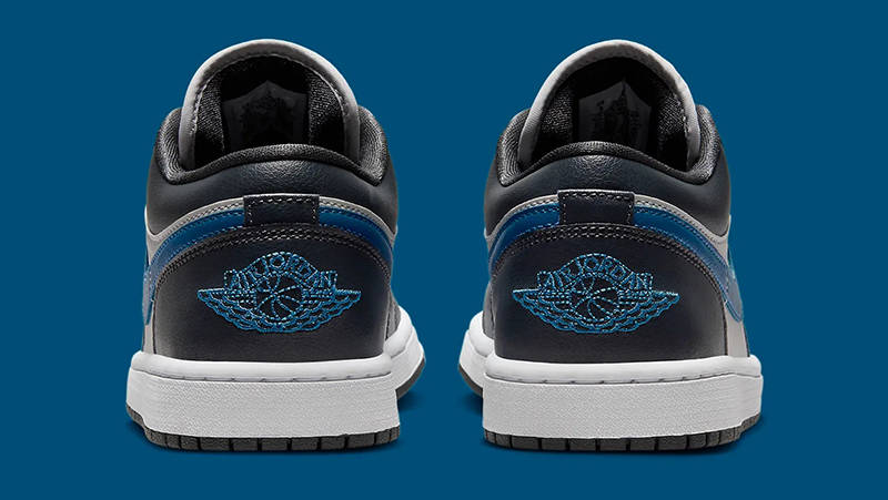 Air Jordan 1 Low Obsidian Grey French Blue Back