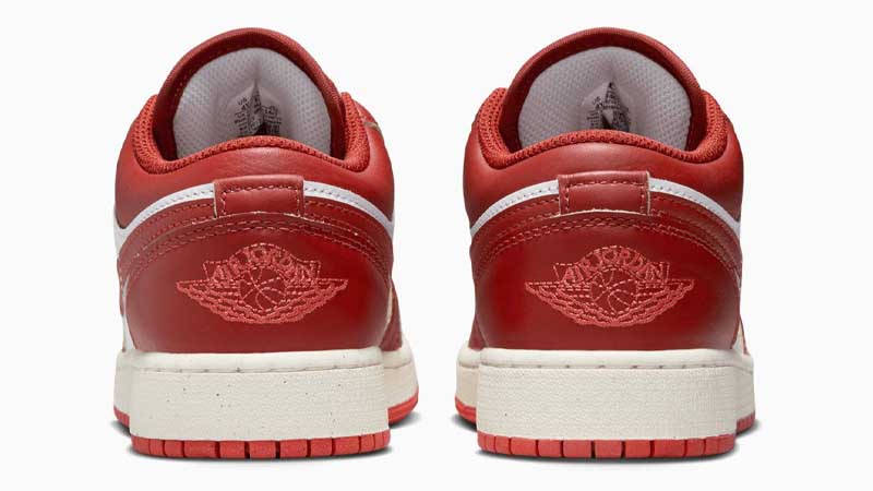 Air Jordan 1 Low SE GS Dune Red Back