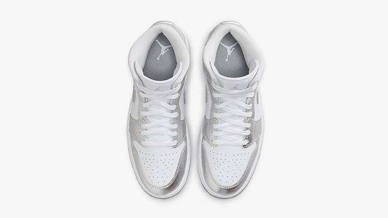 Air Jordan 1 Mid Crinkled Chrome FN5031-100 Top