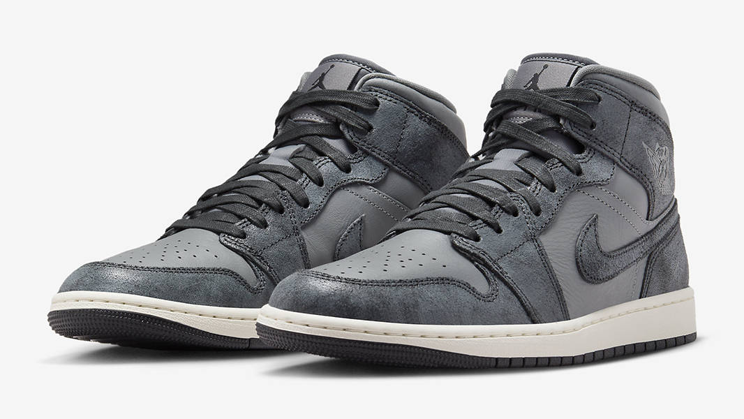 Air Jordan 1 Mid Distressed Grey FJ3448-001 Back