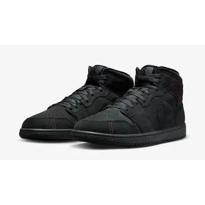 pairs of air jordans being sold for Mid Monochrome Black front