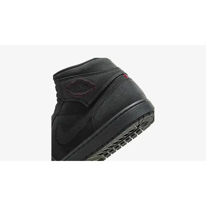 pairs of air jordans being sold for Mid Monochrome Black heel