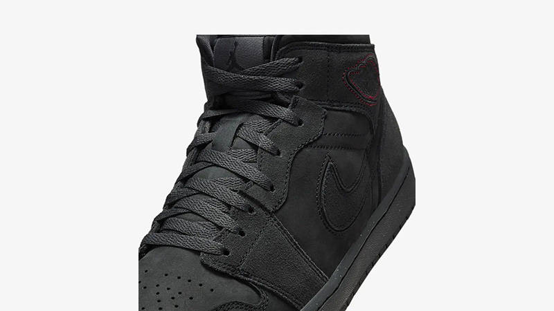Air Jordan 1 Mid Monochrome Black side