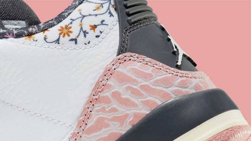 Air Jordan 3 GS Red Stardust Closeup