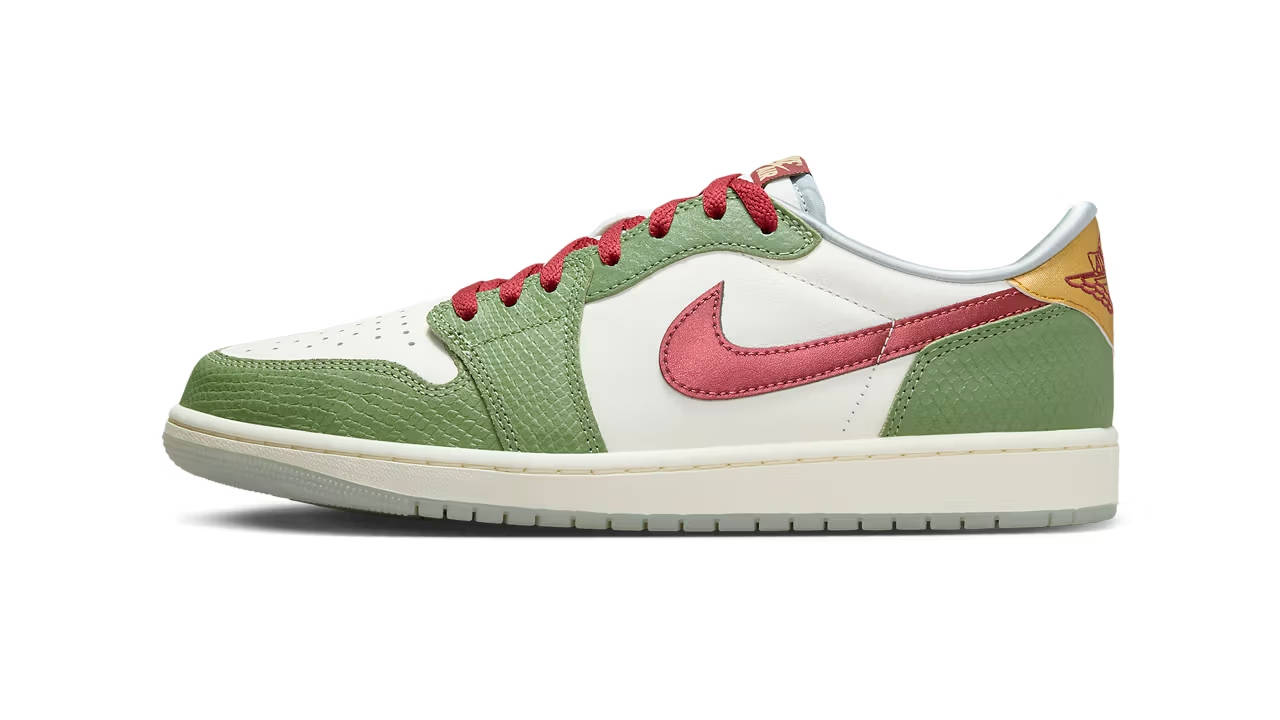 The Air Jordan 1 Low OG "Year of the Dragon" Arrives With Scaly Green Overlays