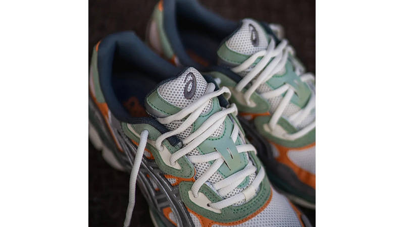 ASICS Gel-NYC Cream Clay Grey 1203A383-102 tongue