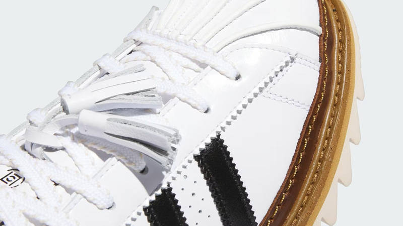 CLOT x adidas Superstar White Black Closeup