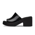 Crocs Brooklyn Slide High Shine Heel Sandal Black
