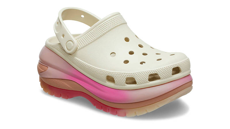 Crocs Mega Crush Color Dip Clog Bone Multi 208988-2Y3 front