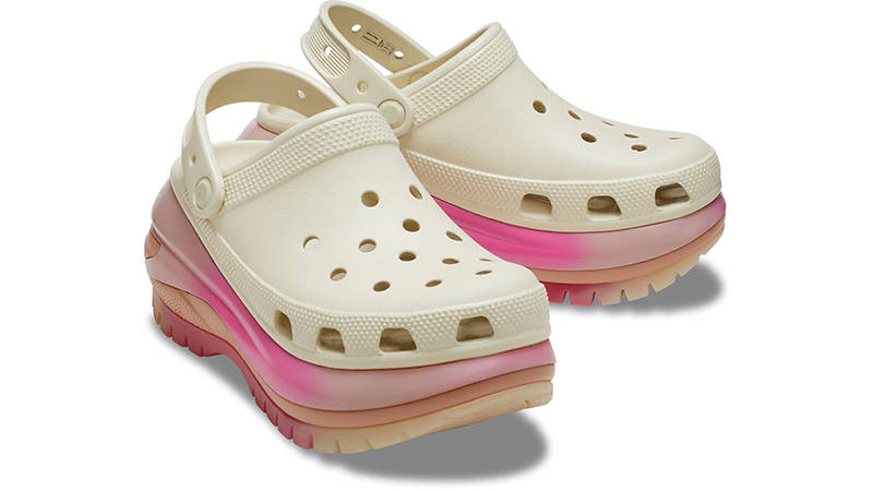 Crocs Mega Crush Color Dip Clog Bone Multi 208988-2Y3 side