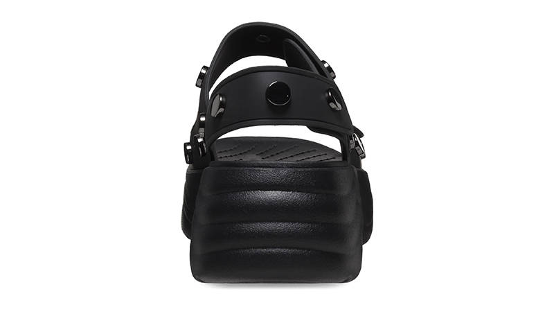 Crocs Skyline Studded Sandal Black 209025-001 Back