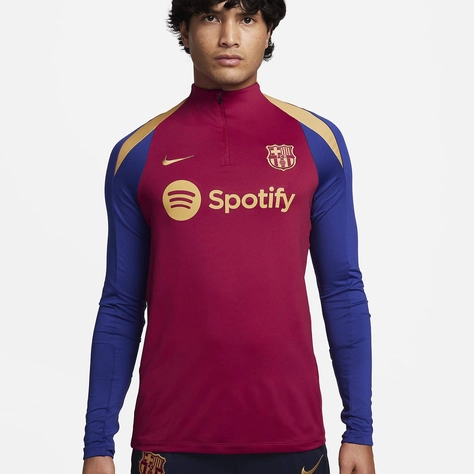 F.C. Barcelona Strike Nike Dri-FIT Football Drill Top Noble Red Feature
