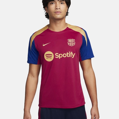 F.C. Barcelona Strike Nike Dri-FIT Football Knit Top Noble Red Feature