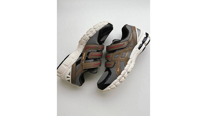 HAL Studios x ASICS Gel-Kayano Grey Brown side
