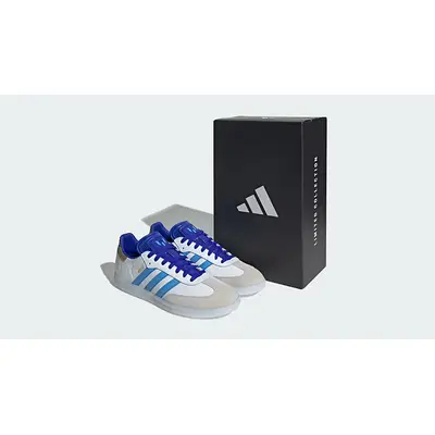 Lionel Messi x adidas Samba White Lucid Blue with box