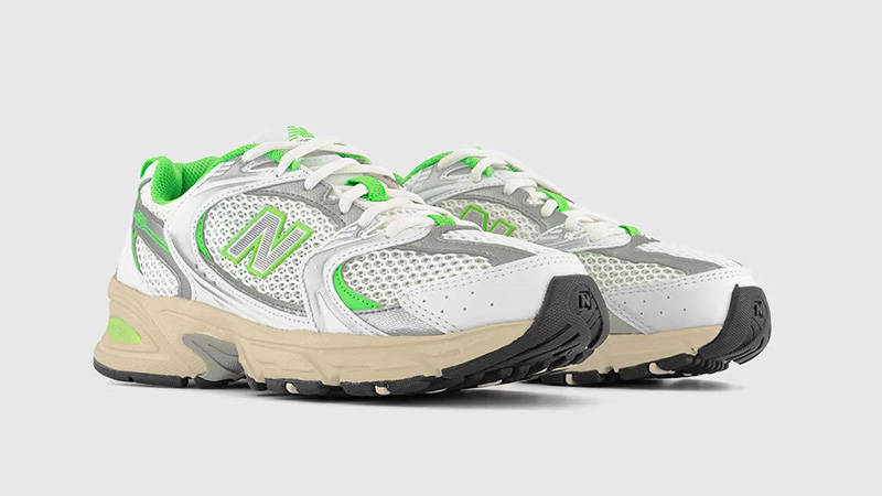 New Balance 530 White Palm Leaf front