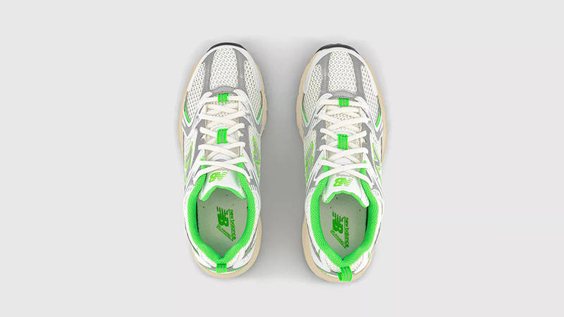 New Balance 530 White Palm Leaf middle