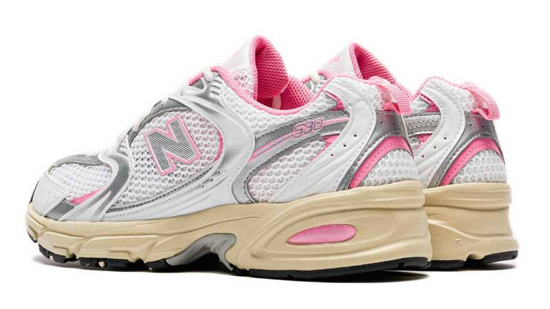 New Balance 530 White Pink Beige Back