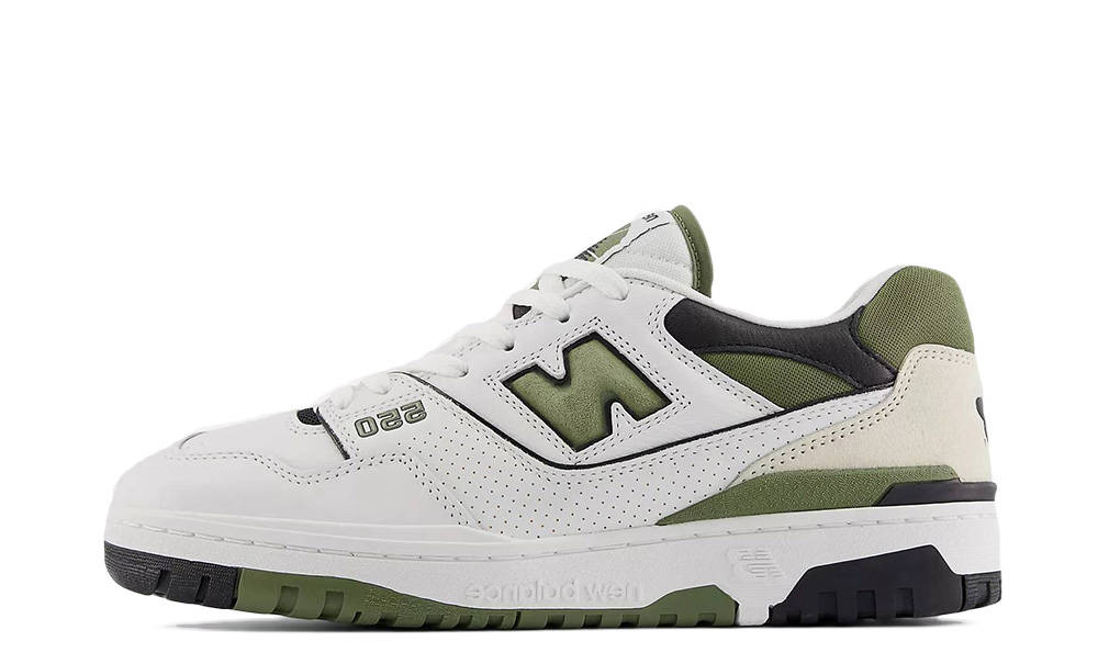 New Balance 550 White Dark Olivine