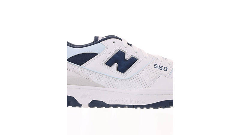 New Balance 550 White NB Navy side