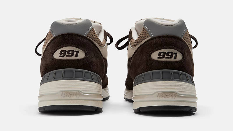 New Balance 991 Finale Delicioso Brown Silver M991BGC Back