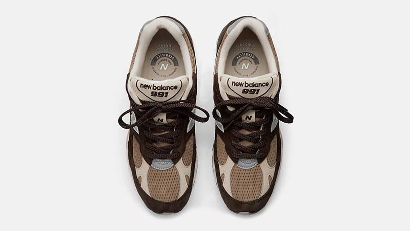 New Balance 991 Finale Delicioso Brown Silver M991BGC Top