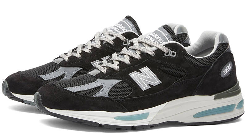 New Balance 991V2 Made in UK Black Grey front
