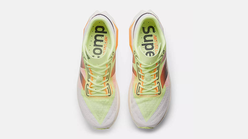 New Balance FuelCell SuperComp Elite v4 White Lime Mango MRCELLA4 Top