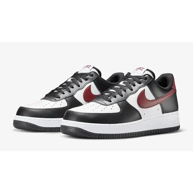 Nike water-resistant and windproof Nike Shield technology '07 Low Black White Red FZ4615-001 Side