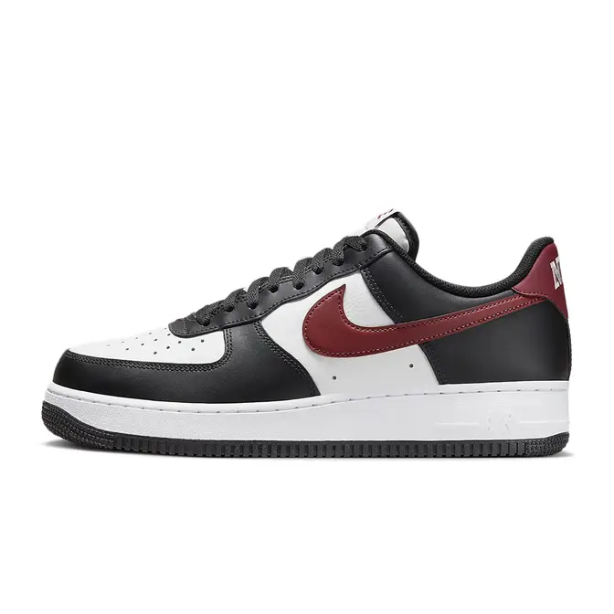 Nike Air Force 1 '07 Low Black White Red | Where To Buy | FZ4615-001 ...