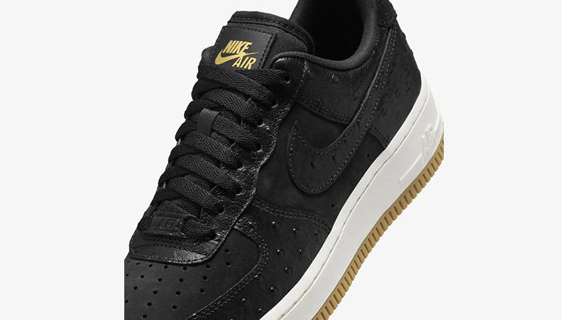 nike air force 1 black ostrich