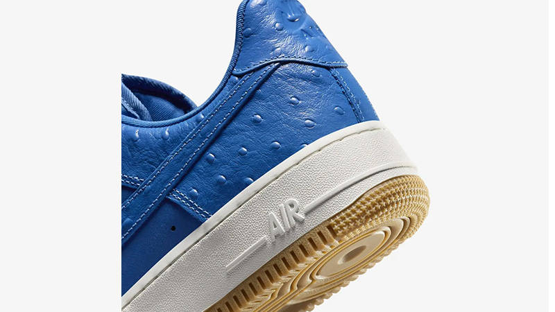 Nike Air Force 1 Low Blue Ostrich heel