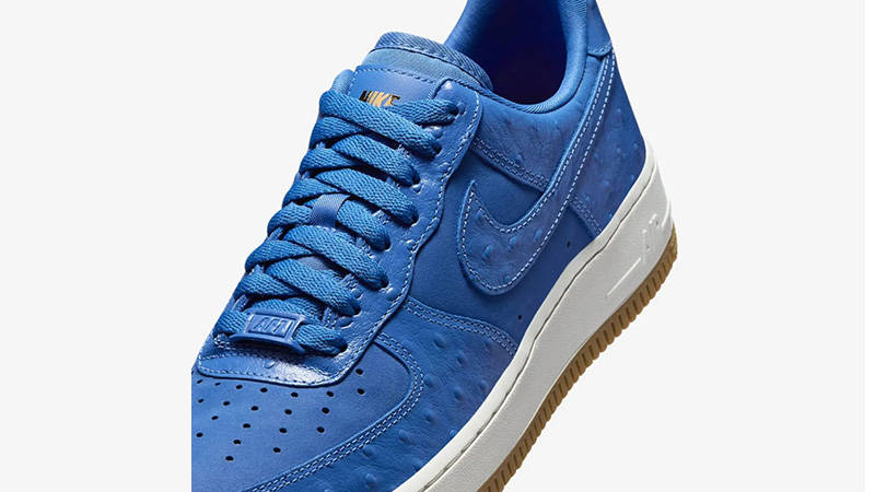 Nike Air Force 1 Low Blue Ostrich side