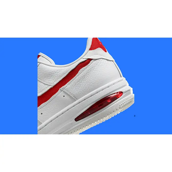 Nike nike air max 720 all black white Low Evo White University Red heel