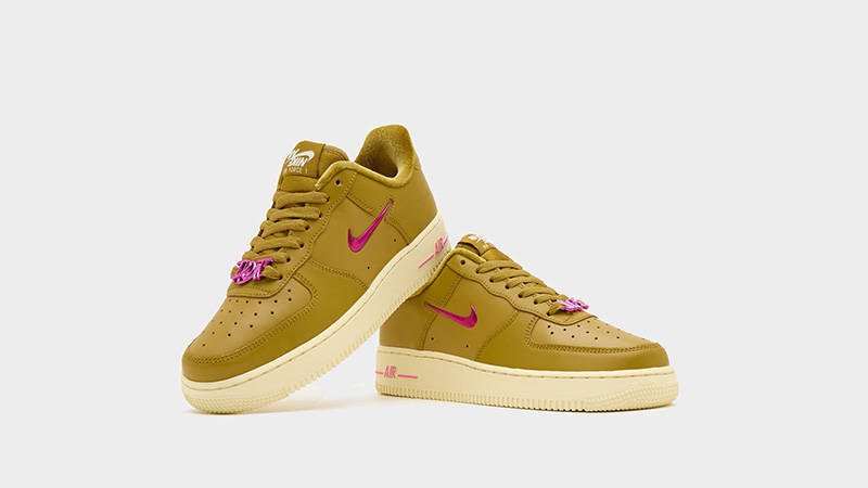 Nike Air Force 1 Low Just Do It Brown Pink front